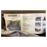 Inflatable backseat air bed & pump