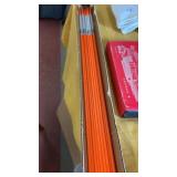 10. Fiberglass snow poles.