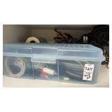 Shelf of Assorted Electronic Cords