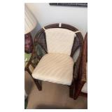 Wooden Wicker Style Chair