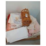 Lot of table linens, coaster set