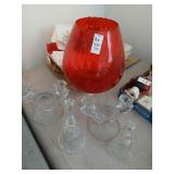 Glass lot, lead crystal etc.