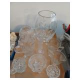 Lead crystal and glassware lot