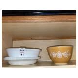 Pyrex - small Butterfly Gold- mixing bowl &