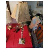 Metal leaf lamp 37in. Tall