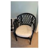 Black Wicker Style Chair