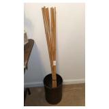 Bamboo Poles & Woven Basket