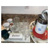 Vintage Corning Ware Blue Cornflower percolator,