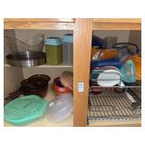 2 Corning Visions amber glass pots & variety