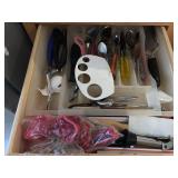 3 drawer lot- kitchen utensils- variety lot