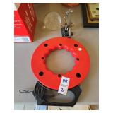 Electrician fish tape and magnifying mini vise