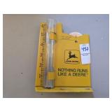 Vintage John Deere rain gauge and recorder