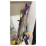 Lot of Mops and Brooms