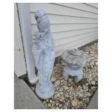 7 pieces of concrete Oriental yard ornaments
