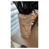 Decorative Vase with Faux Shrubbery