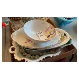 Assorted China Butter Dishes