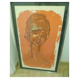 Modigliani signed wall art