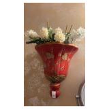 Wall Hanging Faux Flower Planter