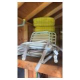 Lot of Lawn Chairs and Cushions