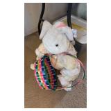 Bunny Plush and Easter Basket
