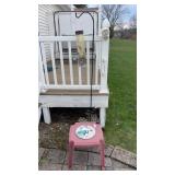 Garden Stone, Table and Garden Hook