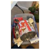 Tote of Christmas Decor
