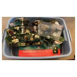 Tote with Fiberoptic Light Set and Christmas