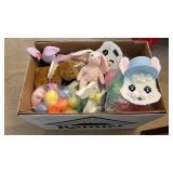 Assortment of Bunnies and Easter Decor