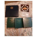 Lot of new empty coin collecting albums,