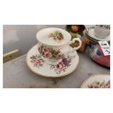 Elizabethan Staffordshire Teacups and Saucers