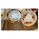 2 Assorted China Teacups and Saucers