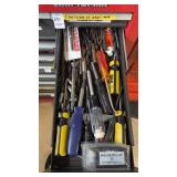 Drawer of Screwdrivers And Drill Bits