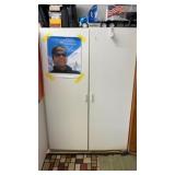 White Wardrobe Cabinet 4x6ft NO CONTENTS