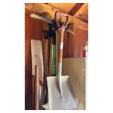 Shovels and Tools on Peg