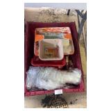 Tote of Painting Supplies