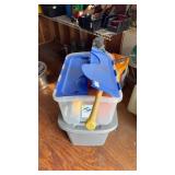 Two Totes of Balls, Bats and Toys