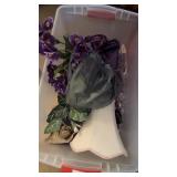 Tote of Faux Flowers