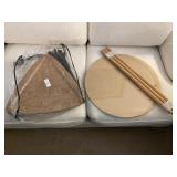 Triangle and round occasional tables