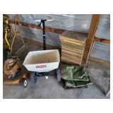 Agway spreader & tarp