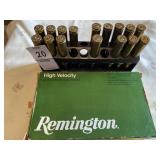 Remington 270 Winchester shells and spent brass