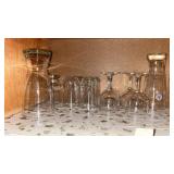 2 Shelves of Drinking Glasses
