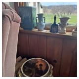 Norman Rockwell 1981 plate,assorted vases