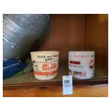 Vintage cups advertising truck & trailer