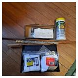 Marbles jointed rifle rod No. 9622,rem oil wipes,