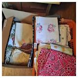 Placemats, sheets, table clothes pot holders,