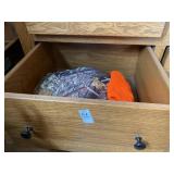 Round camo hot seat, and blaze orange tassel cap