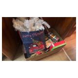 Lot of Christmas Ribbon and Wrapping Paper