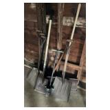Lot of Metal Shovels