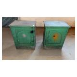 2 Antique Wooden Jelly Cabinets