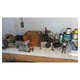 Lot of Assorted Tools and Wood Stain/Finish